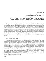 Phép nội suy và mịn hóa đường cong