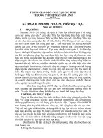 KE HOẠCH ĐỔI MỚI PPDH TIN HỌC