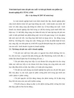 Tình hình hạch toán chi phí sản xuất và tính giá thành sản phẩm tại doanh nghiệp HÀ TÙNG ANH