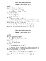 Đề kiểm tra chuong 1-Đai số