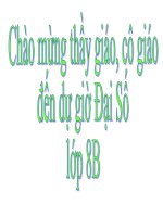 Phân Thức đại số lớp 8 tiết 22