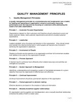 QUALITY MANAGEMENT PRINCIPLES