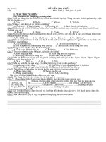 Đề kiểm trá tiết vật lý 6 lần (hay)