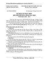 kế hoạch đổi mới PP dạy học năm học 2010-2011