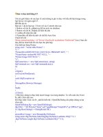 Lưu và dọc ảnh bằng C