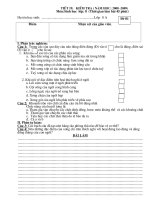 10 đề kiểm tra và đáp án sinh 8