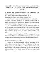 ĐỊNH  HƯỚNG VÀ NHỮNG GIẢI  PHÁP CHỦ YẾU NHẰM PHÁT TRIỂN LĨNH VỰC  DỊCH VỤ TRÊN ĐỊA BÀN HÀ NỘI  TỚI  NĂM 2010 TẦM NHÌN 2020