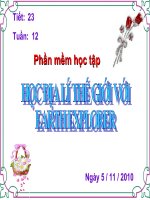 Học địa lý thế giới với Earth Explorer