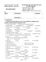 Đề thi HSG lớp 9 năm học 2008-2009