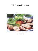 Thăn cuộn sốt rau mùi