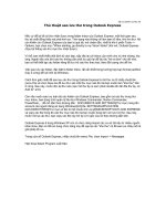 Thủ thuật sao lưu thư trong Outook Express