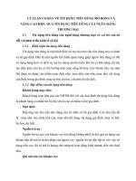 LÝ LUẬN CƠ BẢN VỀ TÍN DỤNG TIÊU DÙNG MỞ RỘNG VÀ NÂNG CAO HIỆU QUẢ TÍN DỤNG TIÊU DÙNG CỦA NGÂN HÀNG THƯƠNG MẠI