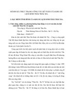 ĐÁNH GIÁ THỰC TRẠNG CÔNG TÁC KẾ TOÁN CỦA KHU DU LỊCH SINH THÁI THÁC ĐA