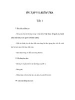 Tập đọc - ÔN TẬP VÀ KIỂM TRA - Tiết 1