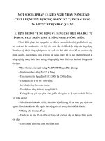 MỘT SỐ GIẢI PHÁP VÀ KIẾN NGHỊ NHẰM NÂNG CAO CHẤT LƯỢNG TÍN DỤNG HỘ SẢN XUẤT TẠI NGÂN HÀNG