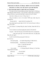 KHÁI QUÁT CHUNG VỀ HOẠT  ĐỘNG SẢN XUẤT KINH DOANH VÀ CÔNG TÁC KẾ TOÁN TẠI CHI NHÁNH