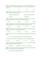 bài tập về cân bằng hóa học