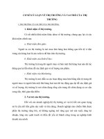 CƠ SỞ LÝ LUẬN VỀ THỊ TRƯỜNG VÀ VAI TRÒ CỦA THỊ TRƯỜNG