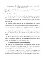 GIẢI PHÁP CHỦ YẾU NHẰM TĂNG LỢI NHUẬN Ở CÔNG TY MAY XUẤT KHẨU PHƯƠNG MAI