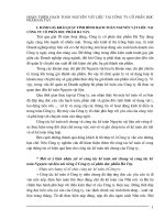 HOÀN THIỆN HẠCH TOÁN NGUYÊN VẬT LIỆU TẠI CÔNG TY CỔ PHẦN DƯỢC PHẨM HÀ TÂY