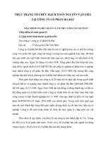 THỰC TRẠNG TỔ CHỨC HẠCH TOÁN NGUYÊN VẬT LIỆU TẠI CÔNG TY CỔ PHẦN HÀ BẮC