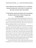 HOÀN THIỆN KẾ TOÁN CHI PHÍ SẢN XUẤT VÀ TÍNH GIÁ THÀNH SẢN PHẨM XÂY LẮP Ở CÔNG TY CỔ PHẤN XÂY DỰNG HẠ TẦNG KỸ THUẬT SÔNG HỒNG