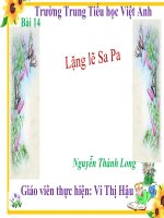 Bài 14. Lặng lẽ Sa Pa