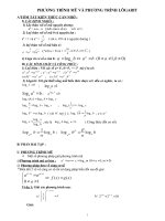 Phương trình mũ và loga