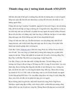 Thành công của ý tưởng kinh doanh AMAZON
