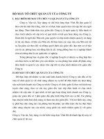 BỘ MÁY TỔ CHỨC QUẢN LÝ CỦA CÔNG TY