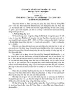 Báo cáo công tác tiếng Việt của giáo viên tại Lào