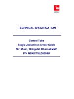 Datasheet - FO - Cable - OM3 6 core N006CTSLZH050U fiber