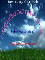 Địa lí 4: Đồng bằng Bắc Bộ