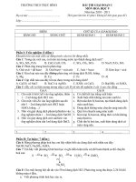 Đề thi GĐ1 Hóa 9