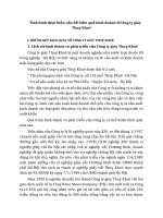 Tình hình thực hiện vấn đề hiệu quả kinh doanh ở Công ty giày Thuỵ Khuê