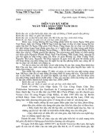 Diễn văn kỷ niệm ngày 20/11