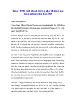 Trên 10.000 lượt khách tới Hội chợ Thương mại nông nghiệp phía Bắc 2009