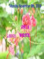 UNIT 6 - WRITING (G8)