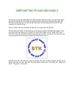 Ghép chữ tạo từ Flax vào Flash 5.0 phần 1