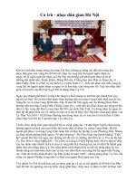 Ca trù - nhạc dân gian Hà Nội