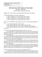 ĐỀ THI KIỂM TRA KIẾN THỨC GVG 2010-2011