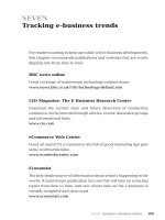 Tracking e-business trends