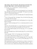 THỰC TRẠNG  CÔNG TÁC QUẢN LÝ THU CHI NGÂN SÁCH NHÀ NƯỚC Ở HUYỆN TRIỆU PHONG