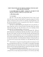 THỰC TRẠNG ĐẦU TƯ XÂY DỰNG CƠ SỞ HẠ TẦNG DU LỊCH TRÊN ĐỊA BÀN TỈNH PHÚ