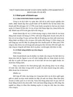 THỰC TRẠNG KINH DOANH VÀ XÂY DỰNG CHIẾN LƯỢC MARKETING Ở KHÁCH SẠN ATS