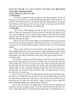 Một số vấn đề lý luận cơ bản về công tác KẾ TOÁN VẬT LIỆU TRONG DNSX