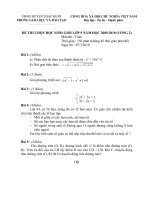 Đề thi HSG Toán 9 Huyện Tháp Mười 09-10