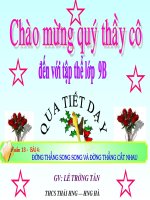 TOAN 9 : DUONG THANG SONG SONG