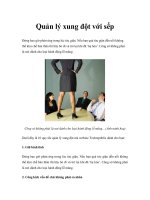 Quản lý xung đột với sếp
