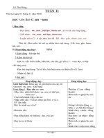 GIÁO ÁN LỚP 1- TUẦN 11